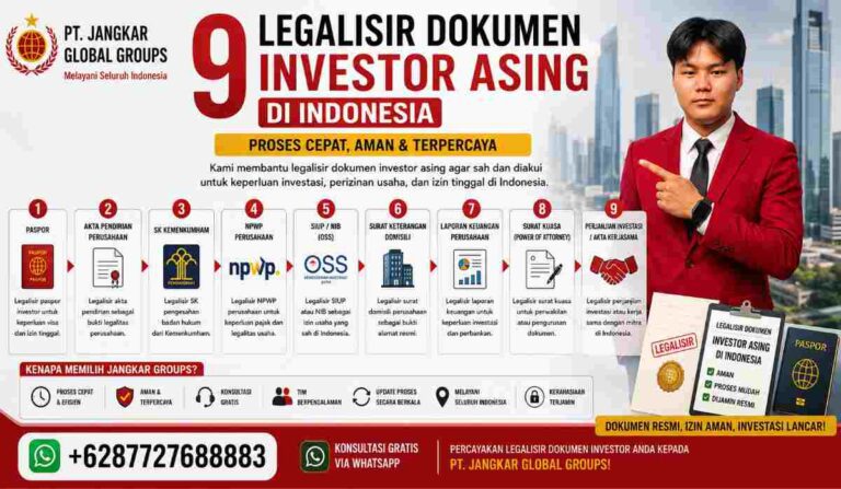 9 Legalisir Dokumen Investor Asing di Indonesia