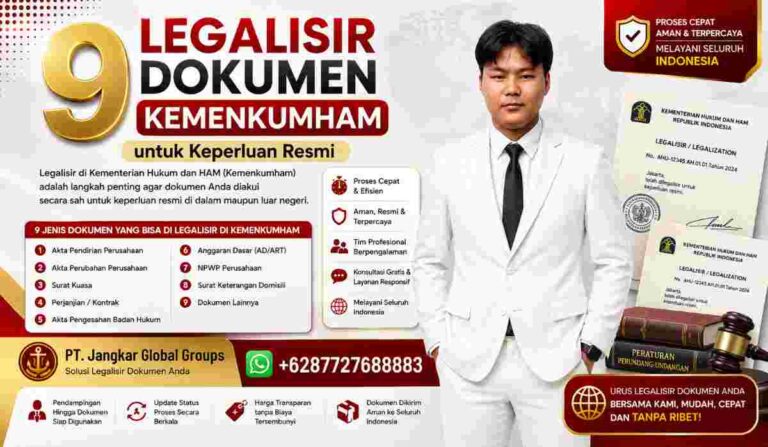 9 Legalisir Dokumen Kemenkumham untuk Keperluan Resmi