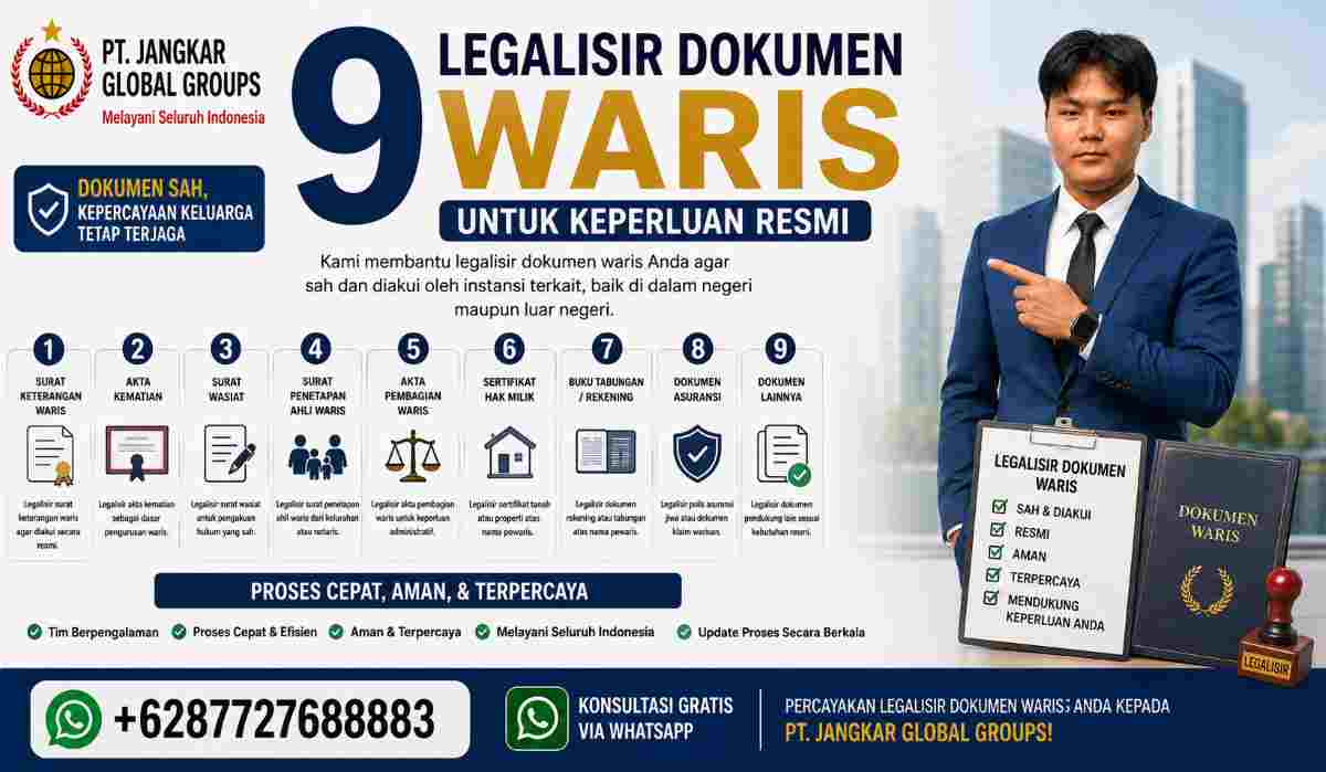 9 Legalisir Dokumen Waris untuk Keperluan Resmi