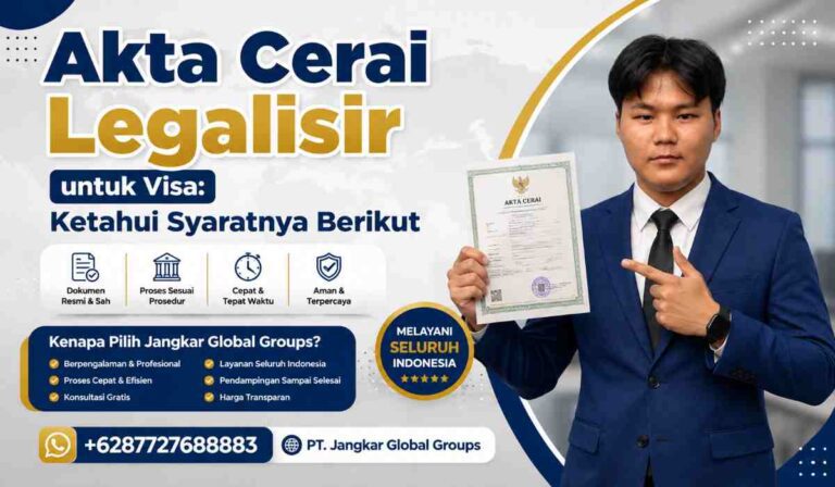 Akta Cerai Legalisir untuk Visa Ketahui Syaratnya Berikut