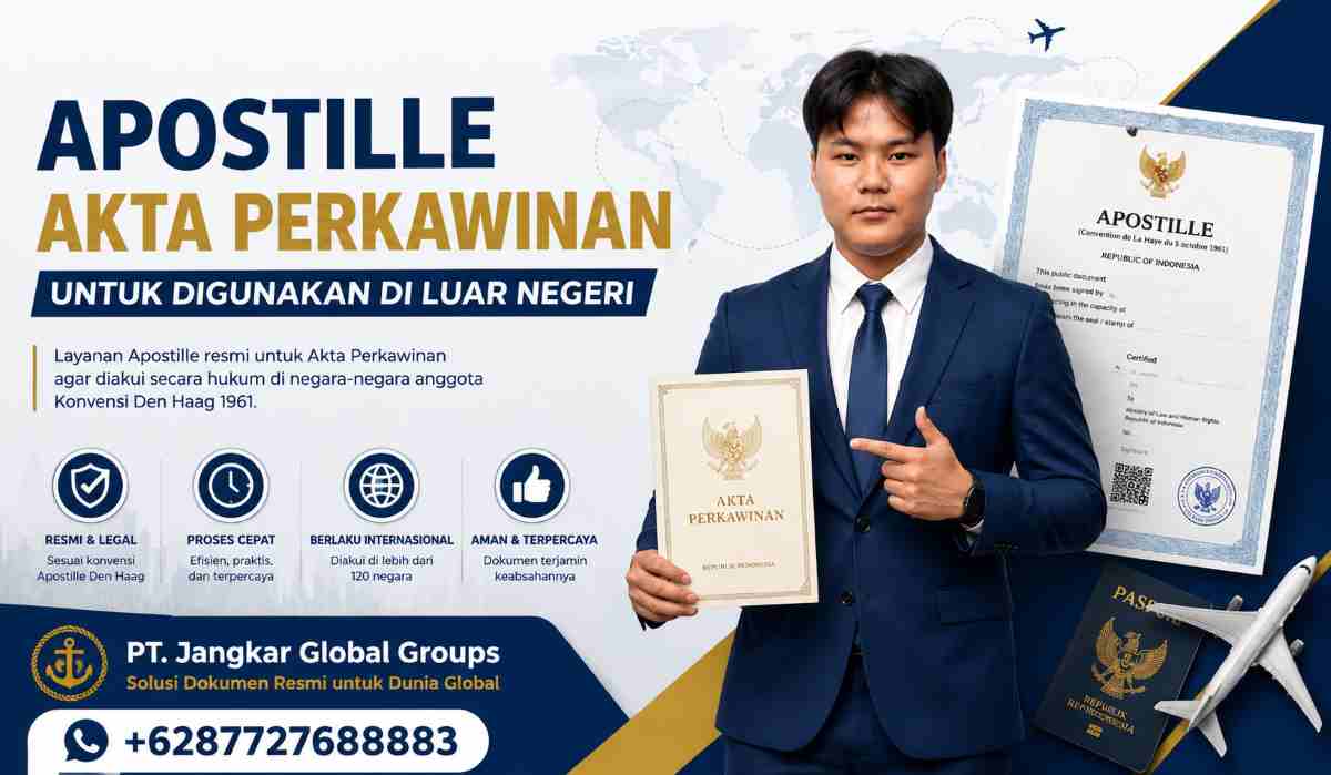 Apostille Akta Perkawinan untuk Digunakan di Luar Negeri