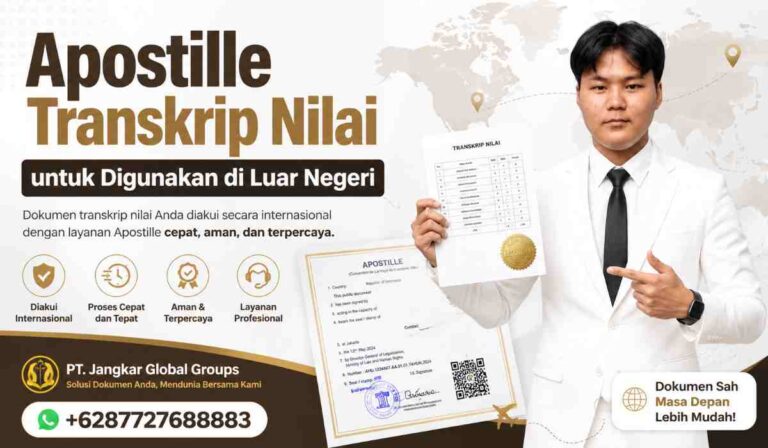 Apostille Transkrip Nilai untuk Digunakan di Luar Negeri