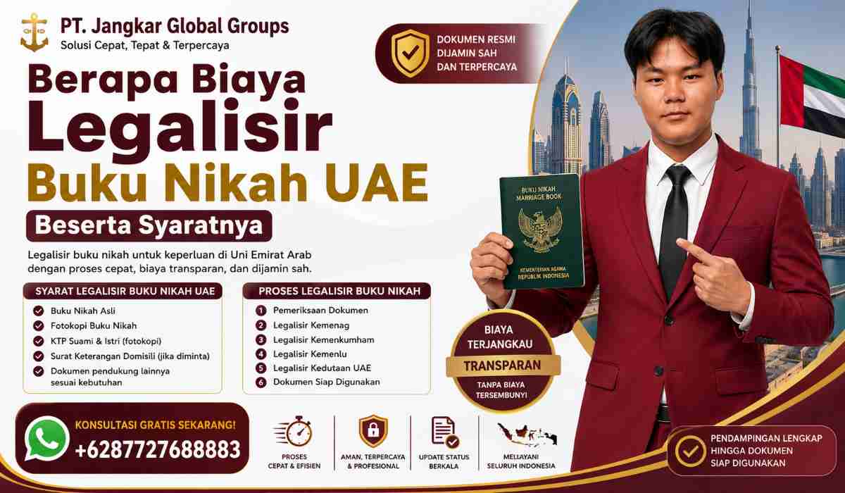 Berapa Biaya Legalisir Buku Nikah UAE Beserta Syaratnya