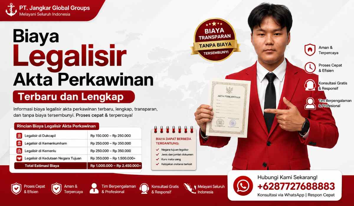 Biaya Legalisir Akta Perkawinan Terbaru dan Lengkap