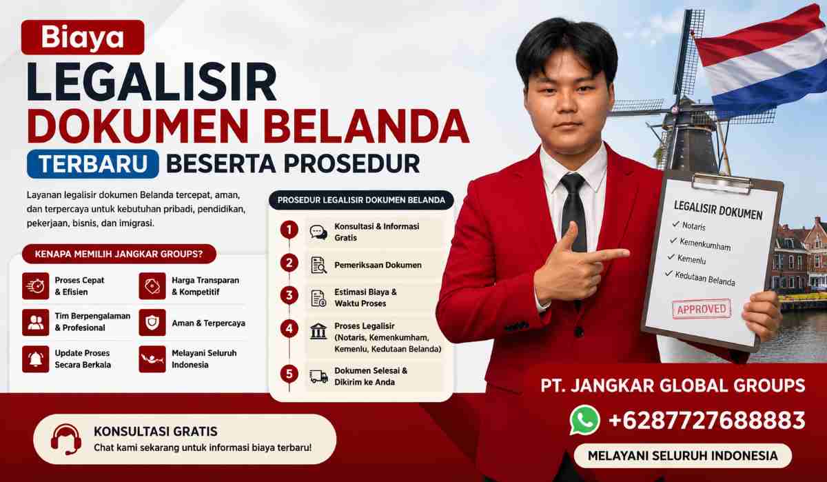 Biaya Legalisir Dokumen Belanda Terbaru Beserta Prosedur