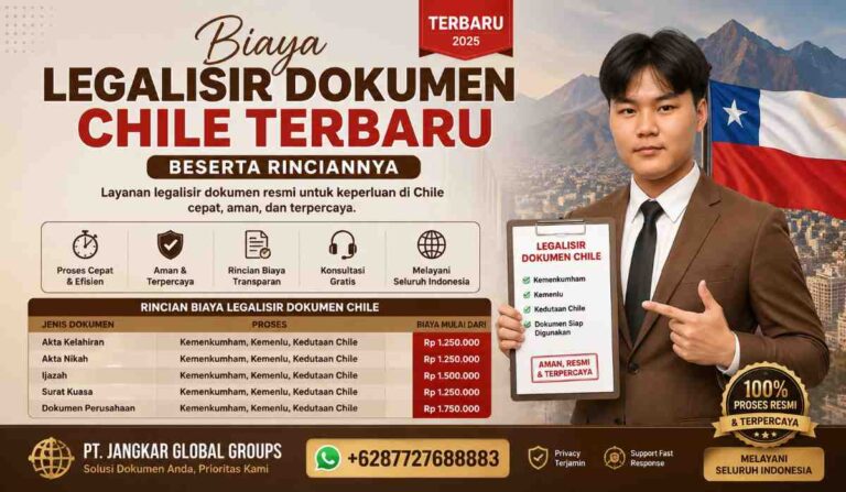 Biaya Legalisir Dokumen Chile Terbaru Beserta Rinciannya