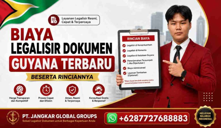 Biaya Legalisir Dokumen Guyana Terbaru Beserta Rinciannya