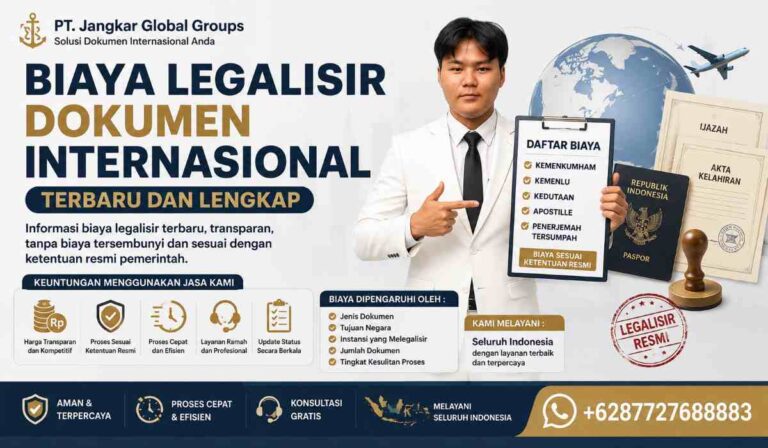Biaya Legalisir Dokumen Internasional Terbaru dan Lengkap