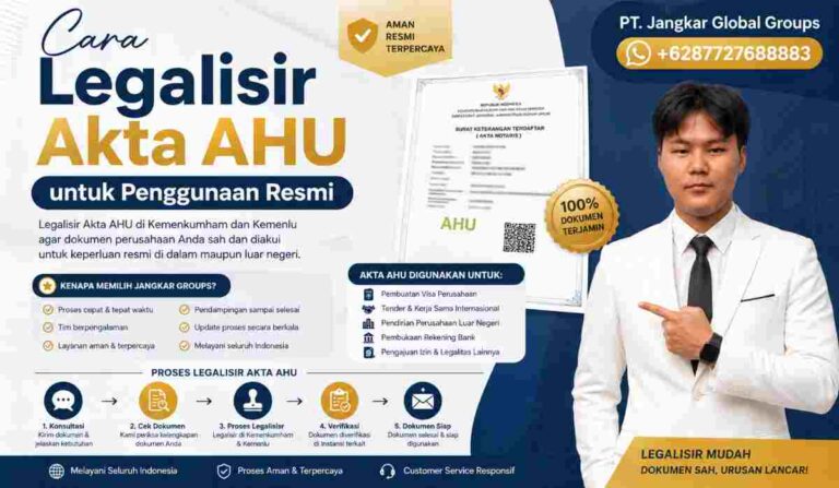 Cara Legalisir Akta AHU untuk Penggunaan Resmi