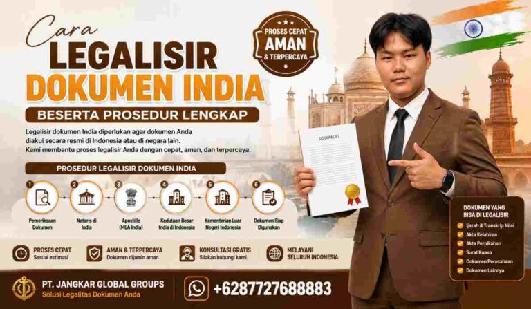 Cara Legalisir Dokumen India Beserta Prosedur Lengkap