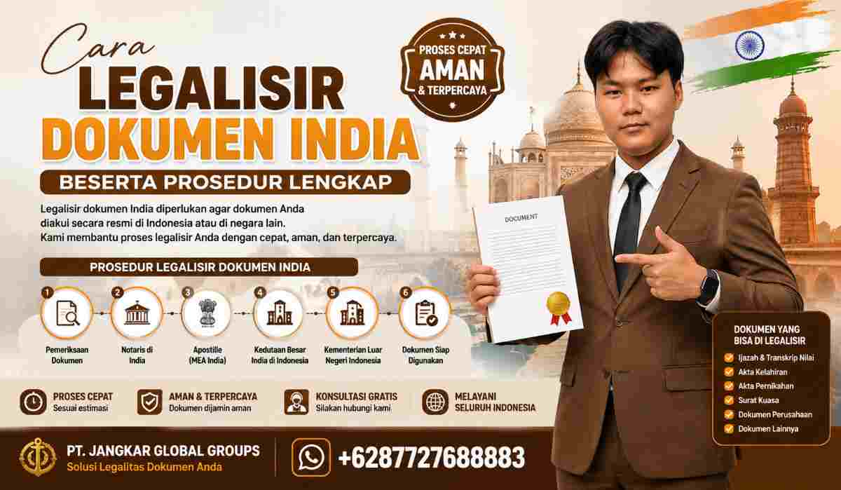 Cara Legalisir Dokumen India Beserta Prosedur Lengkap