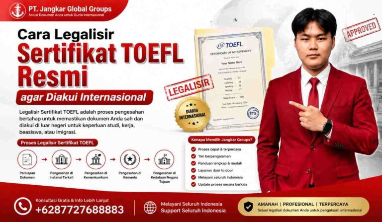 Cara Legalisir Sertifikat TOEFL Resmi agar Diakui Internasional