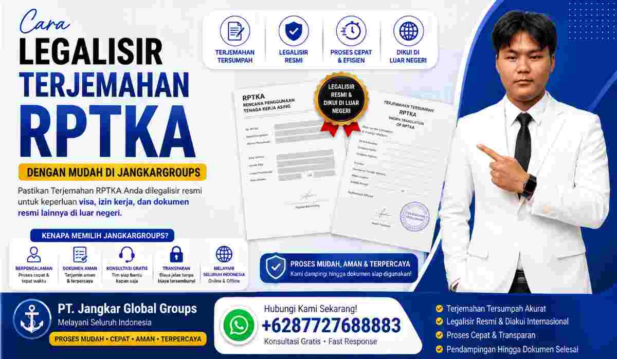 Cara Legalisir Terjemahan RPTKA dengan Mudah di JangkarGroups