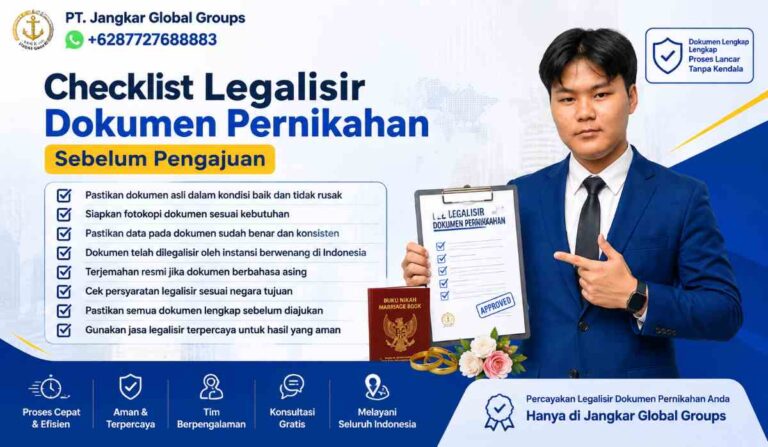 Checklist Legalisir Dokumen Pernikahan Sebelum Pengajuan