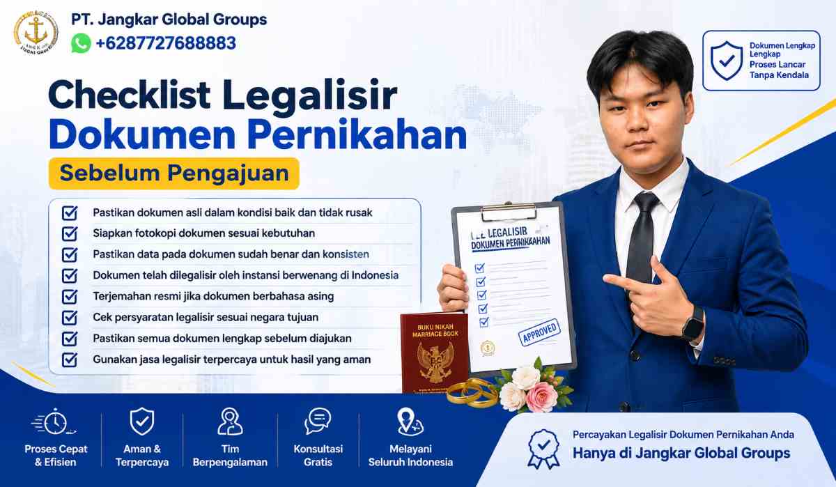 Checklist Legalisir Dokumen Pernikahan Sebelum Pengajuan