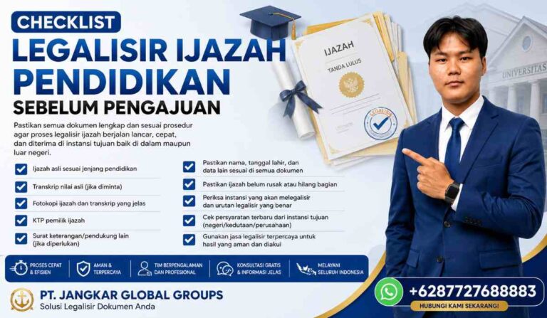 Checklist Legalisir Ijazah Pendidikan Sebelum Pengajuan