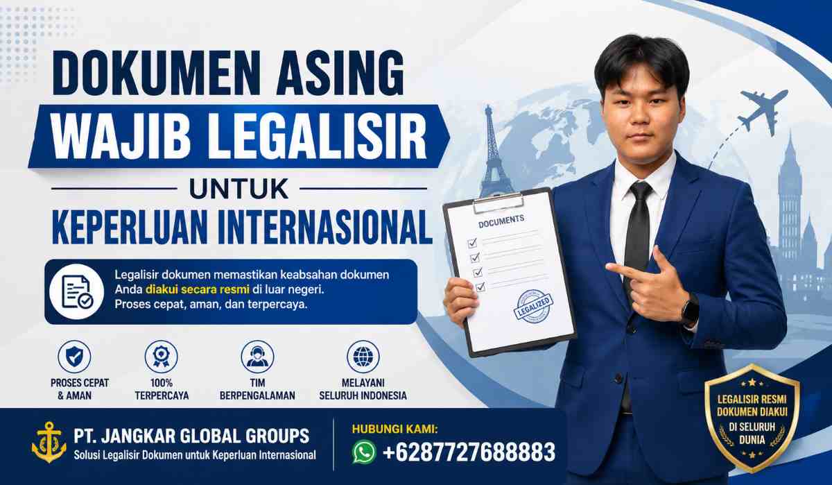 Dokumen Asing Wajib Legalisir untuk Keperluan Internasional