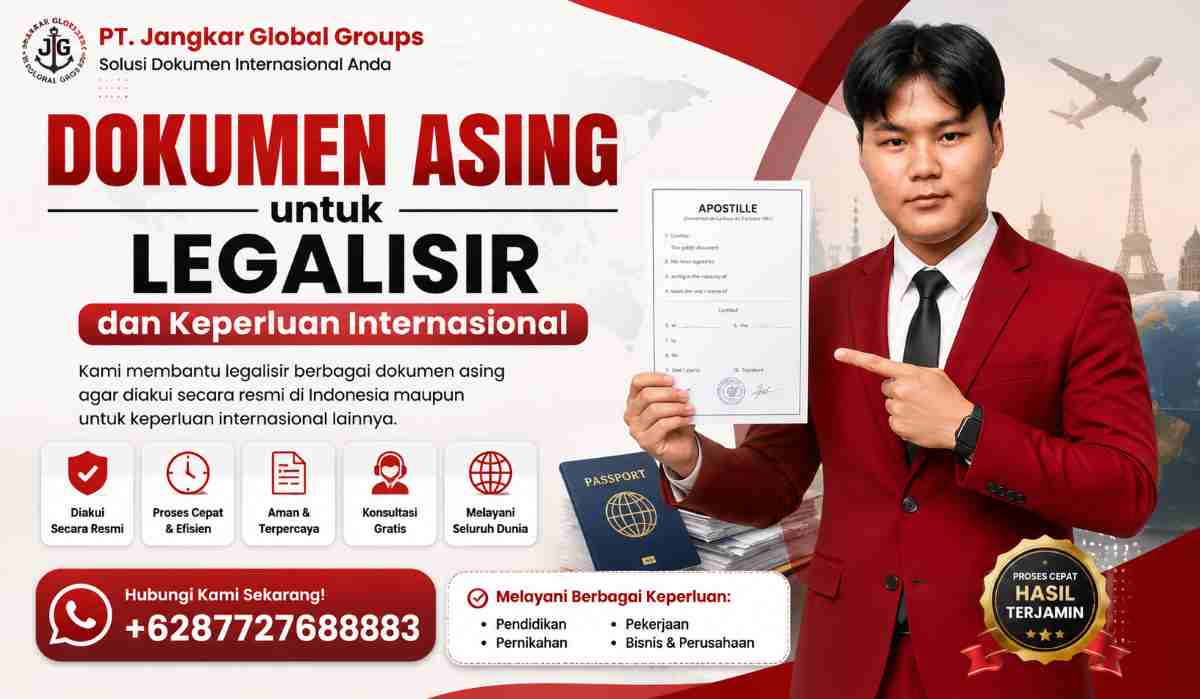 Dokumen Asing untuk Legalisir dan Keperluan Internasional