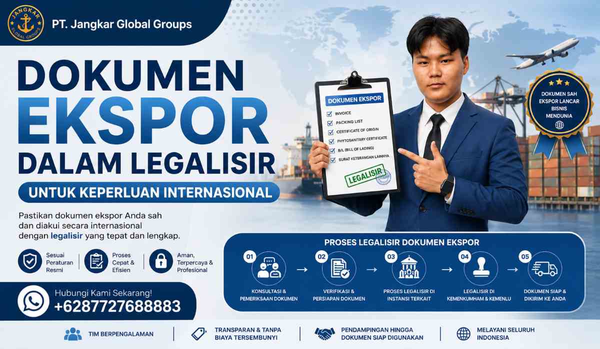 Dokumen Ekspor dalam Legalisir untuk Keperluan Internasional
