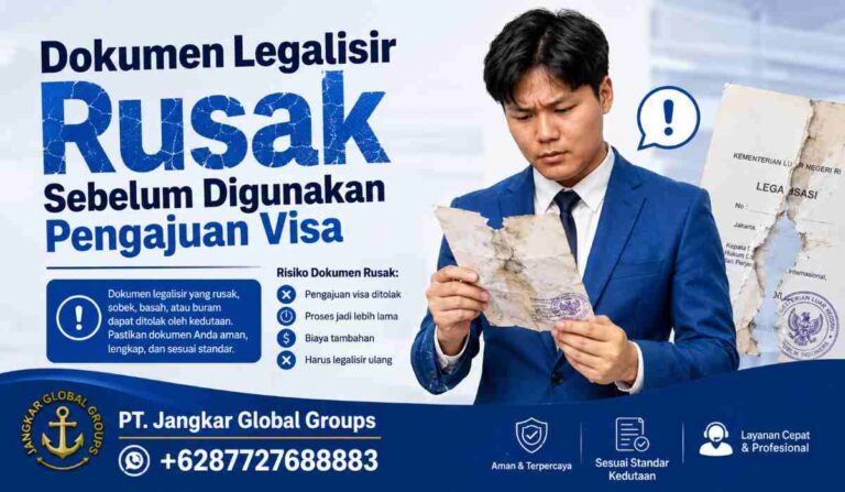 Dokumen Legalisir Rusak Sebelum Digunakan Pengajuan Visa