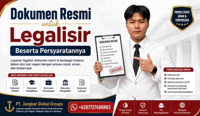 Dokumen Resmi untuk Legalisir Beserta Persyaratannya