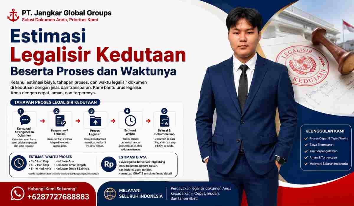 Estimasi Legalisir Kedutaan Beserta Proses dan Waktunya