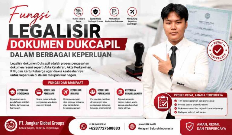 Fungsi Legalisir Dokumen Dukcapil dalam Berbagai Keperluan