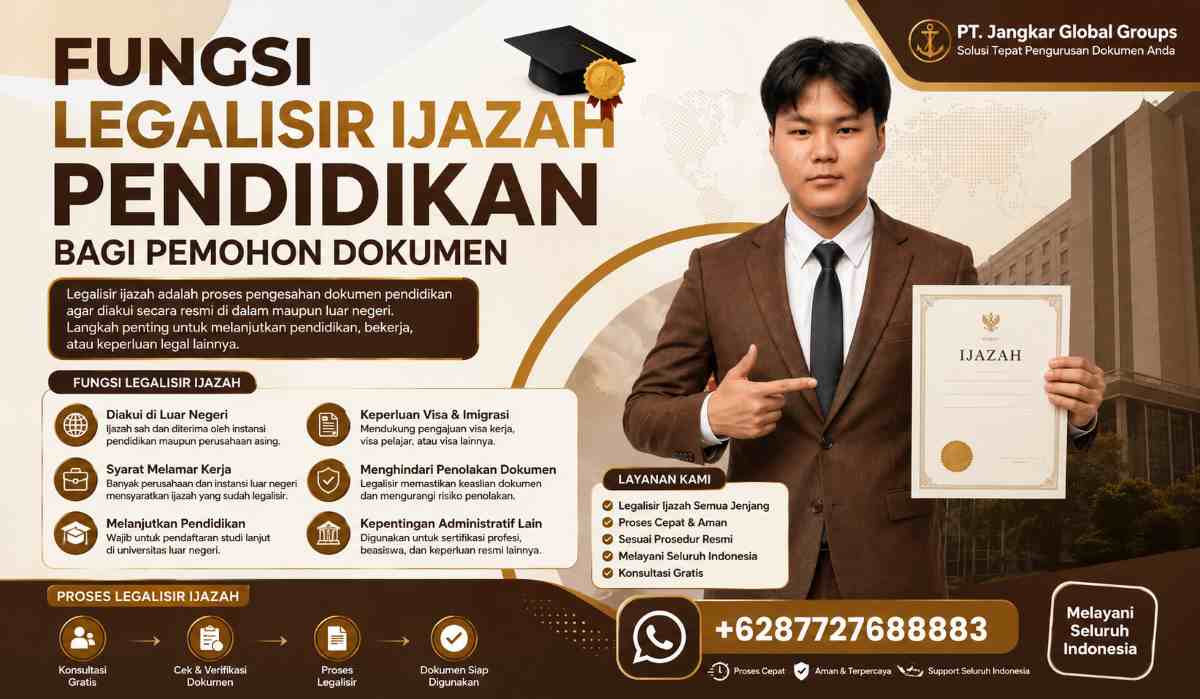 Fungsi Legalisir Ijazah Pendidikan bagi Pemohon Dokumen