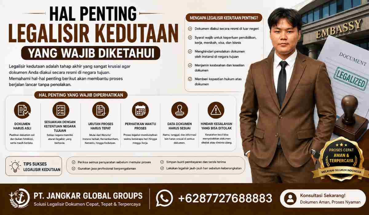 Hal Penting Legalisir Kedutaan yang Wajib Diketahui