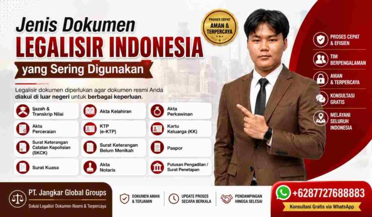 Jenis Dokumen Legalisir Indonesia yang Sering Digunakan