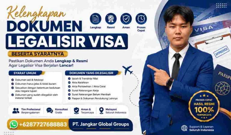 Kelengkapan Dokumen Legalisir Visa Beserta Syaratnya