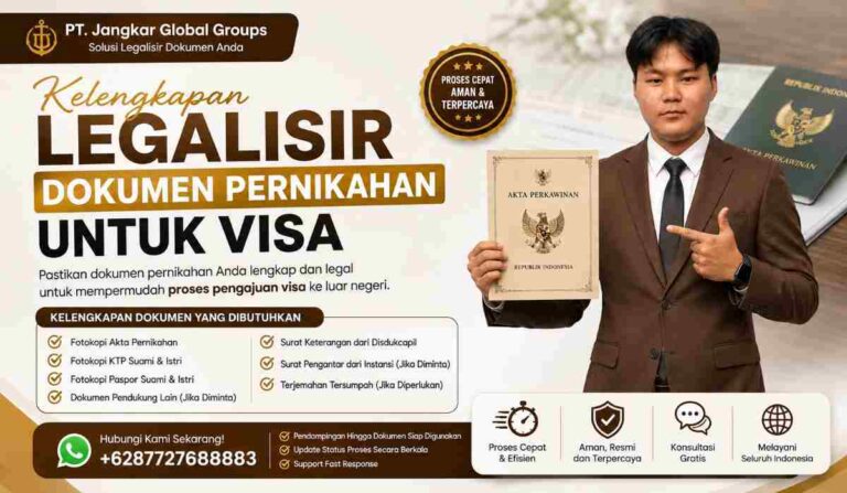 Kelengkapan Legalisir Dokumen Pernikahan untuk Visa