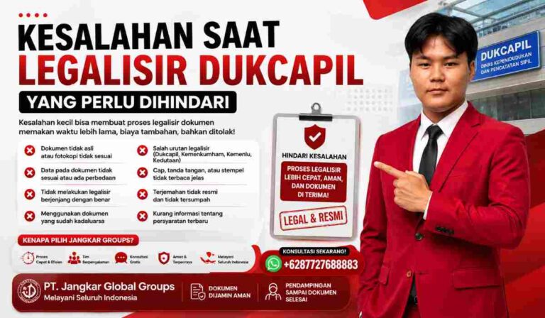 Kesalahan Saat Legalisir Dukcapil yang Perlu Dihindari
