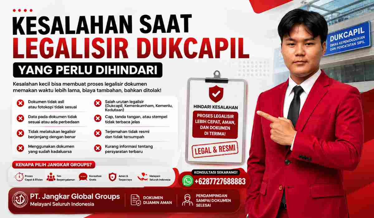 Kesalahan Saat Legalisir Dukcapil yang Perlu Dihindari