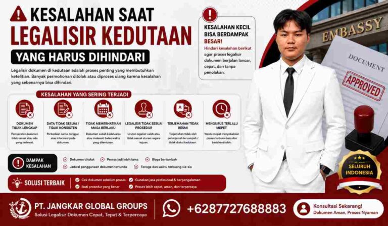 Kesalahan Saat Legalisir Kedutaan yang Harus Dihindari