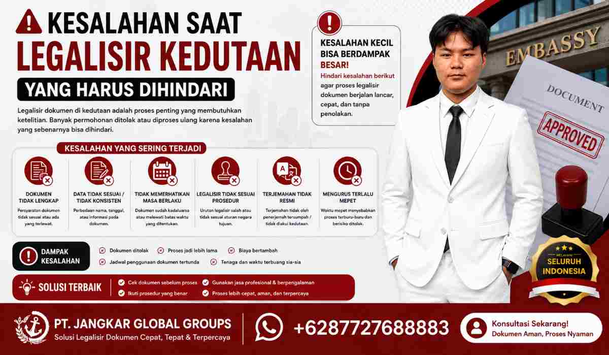 Kesalahan Saat Legalisir Kedutaan yang Harus Dihindari