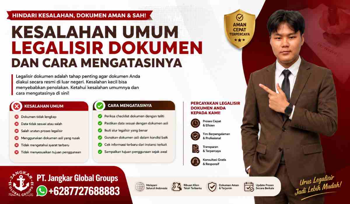Kesalahan Umum Legalisir Dokumen dan Cara Mengatasinya