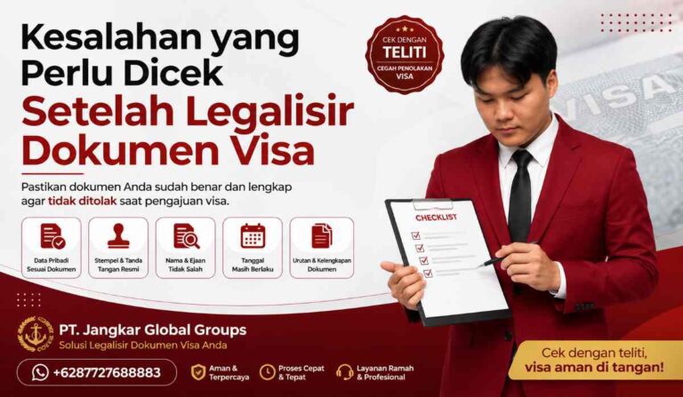 Kesalahan yang Perlu Dicek Setelah Legalisir Dokumen Visa