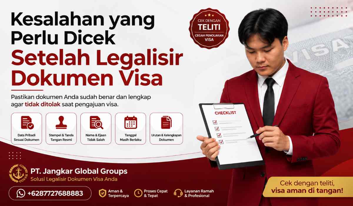 Kesalahan yang Perlu Dicek Setelah Legalisir Dokumen Visa