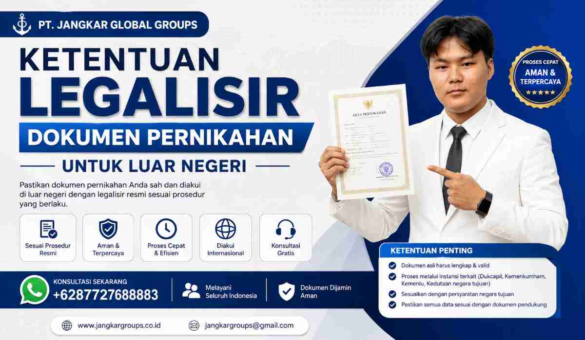 Ketentuan Legalisir Dokumen Pernikahan untuk Luar Negeri