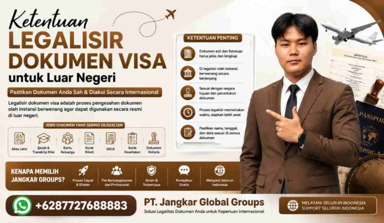 Ketentuan Legalisir Dokumen Visa untuk Luar Negeri