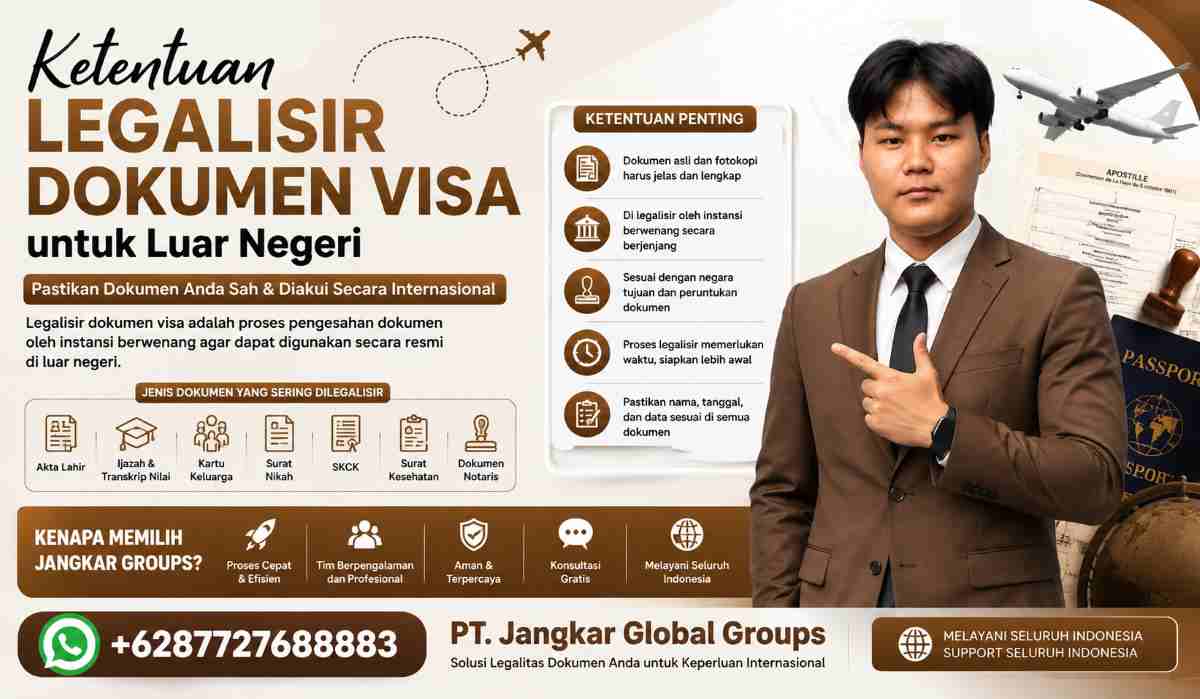Ketentuan Legalisir Dokumen Visa untuk Luar Negeri