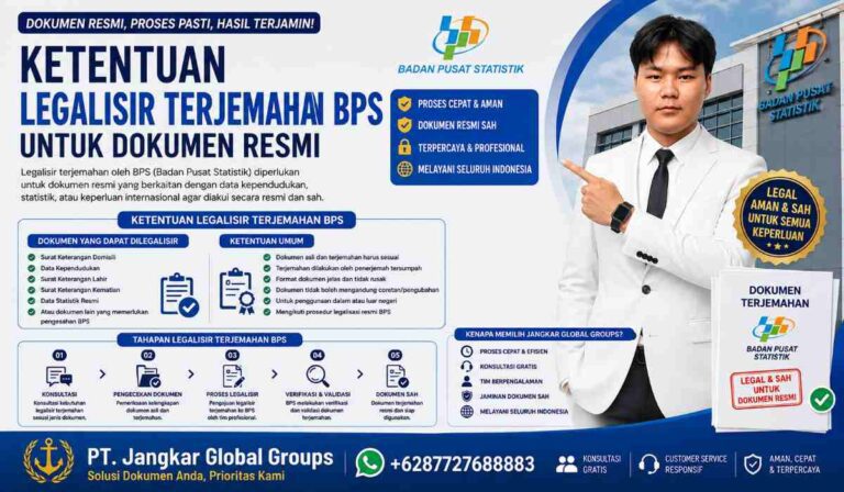 Ketentuan Legalisir Terjemahan BPS untuk Dokumen Resmi