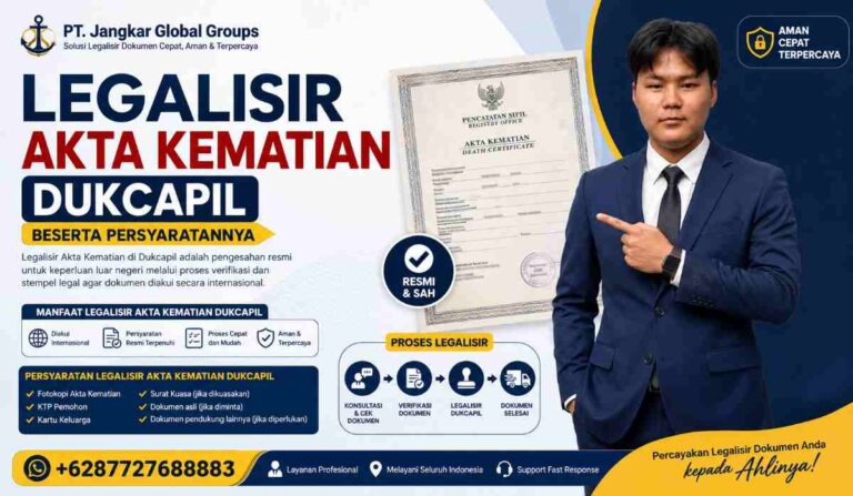 Legalisir Akta Kematian Dukcapil Beserta Persyaratannya