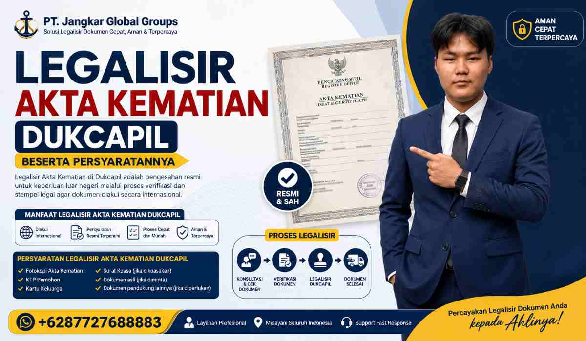 Legalisir Akta Kematian Dukcapil Beserta Persyaratannya