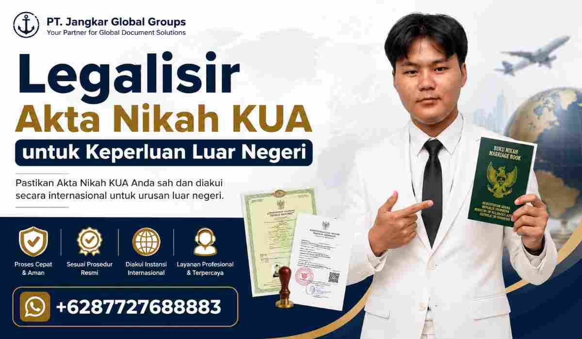 Legalisir Akta Nikah KUA untuk Keperluan Luar Negeri
