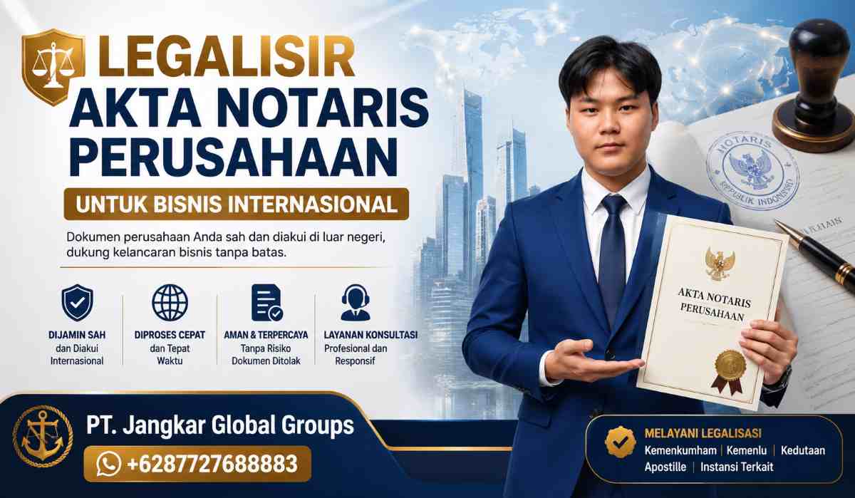 Legalisir Akta Notaris Perusahaan untuk Bisnis Internasional