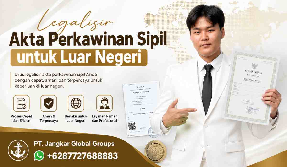 Legalisir Akta Perkawinan Sipil untuk Luar Negeri