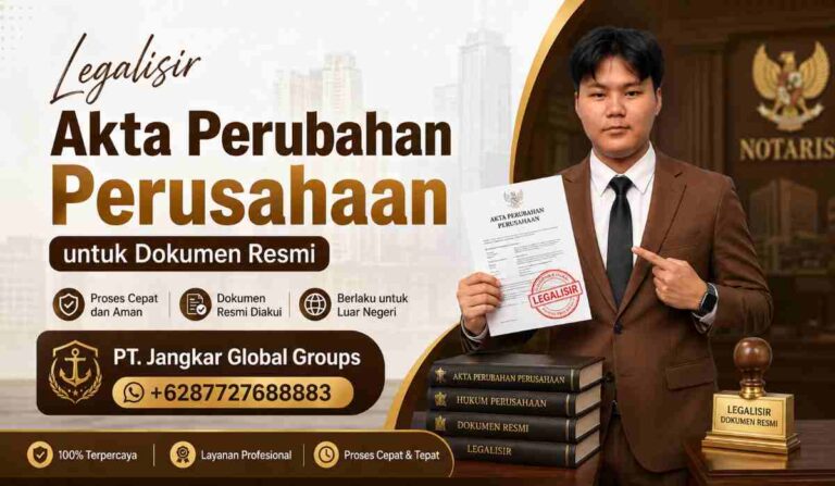 Legalisir Akta Perubahan Perusahaan untuk Dokumen Resmi