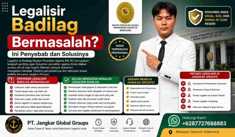 Legalisir Badilag Bermasalah Ini Penyebab dan Solusinya